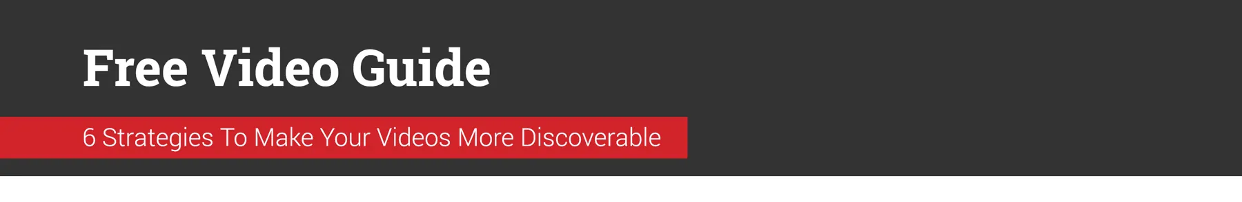 Video Optimization Banner