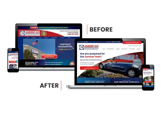 Local service business owner reviewing nearby search visibility